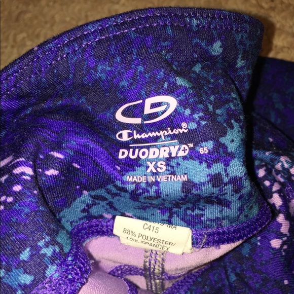 Champion Purple Pant-Splattered Capri Leggings - Picture 2 of 2